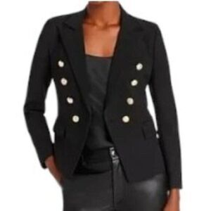 Generation Love Delilah Crepe Blazer in Black Medium NWT